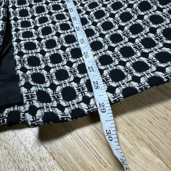 Reiss NWOT Bianca Single Breasted Jacquard Pattern Blazer Black & White Size 4 - Picture 10 of 10